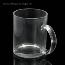Personablised printing blank glossy 11oz sublimation glass mugs